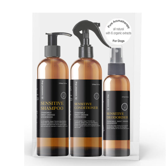 Sensitive Dog Shampoo: Chamomile, Sweet Orange & Rosewood