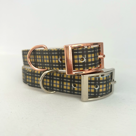 Cornish Tartan Handmade Dog Collar