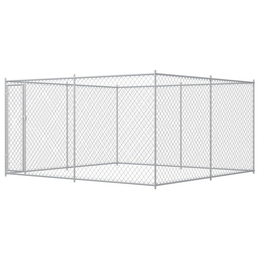 vidaXL Outdoor Dog Kennel 150.8" x 150.8" x 72.8"
