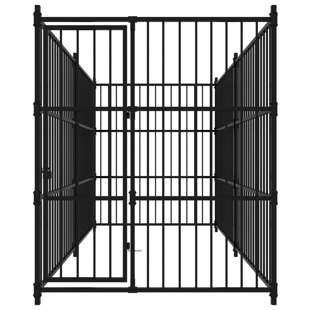 vidaXL Outdoor Dog Kennel 118.1"x59.1"x72.8"