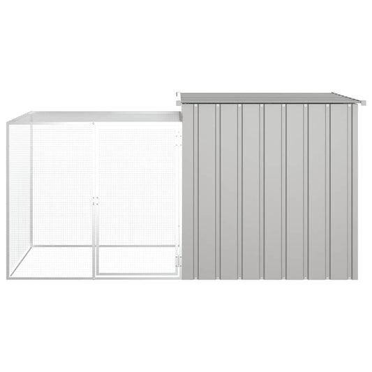 NNEVL Chicken Cage Grey 200x91x100 cm Galvanised Steel