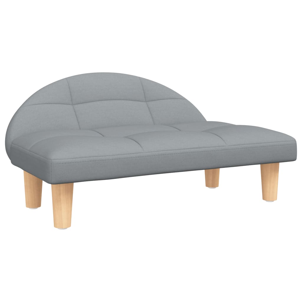 NNEVL Dog Bed Light Grey 70x52x30 cm Fabric