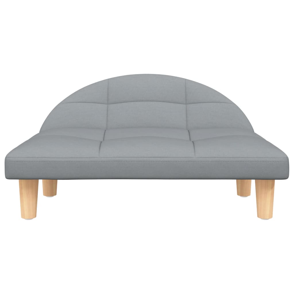 NNEVL Dog Bed Light Grey 70x52x30 cm Fabric