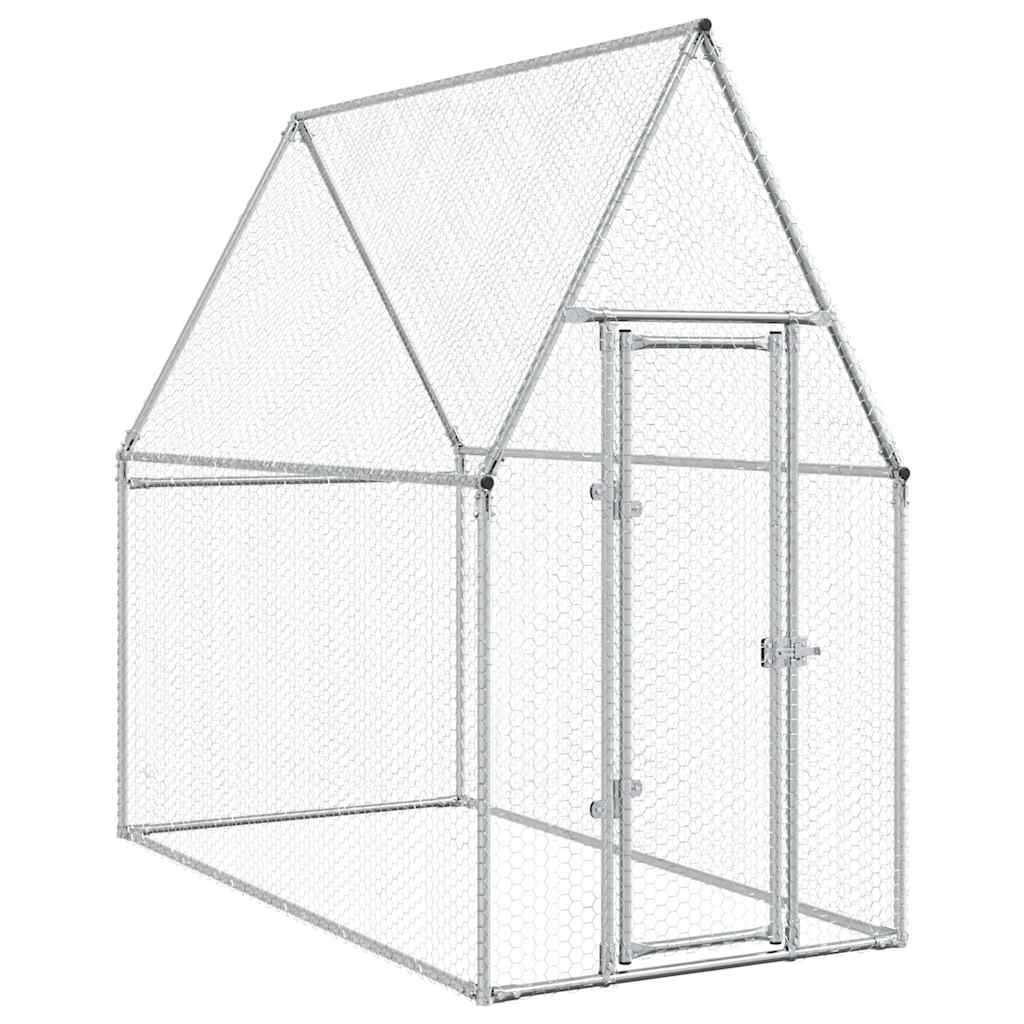 NNEVL Chicken Cage Silver 200x100x190 cm Galvanised Steel