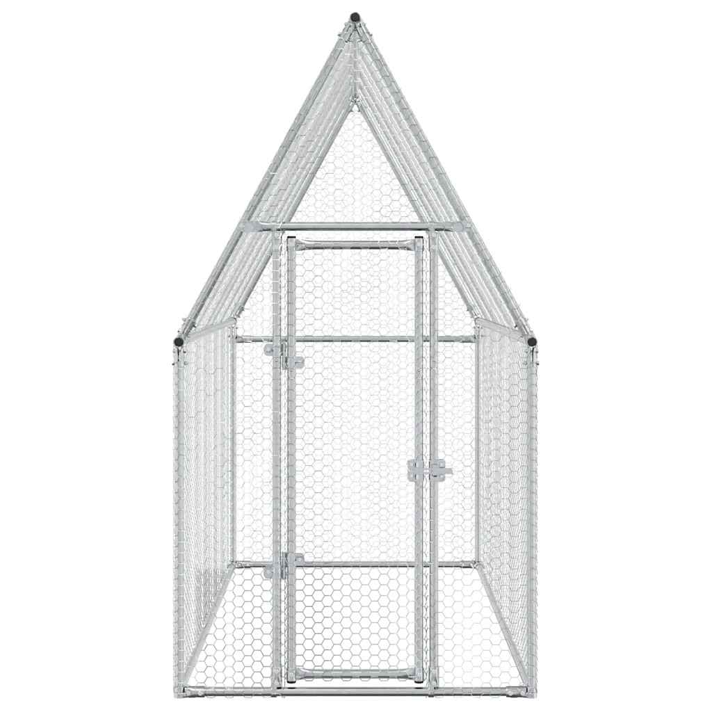NNEVL Chicken Cage Silver 200x100x190 cm Galvanised Steel