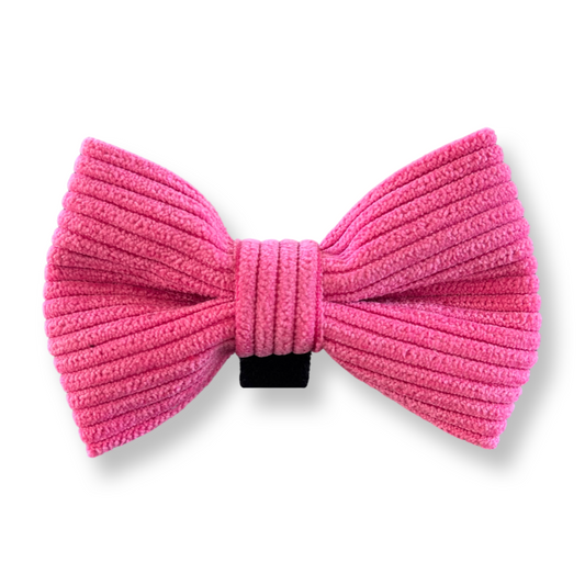 Dog Bow Tie - Luxe Pink Corduroy