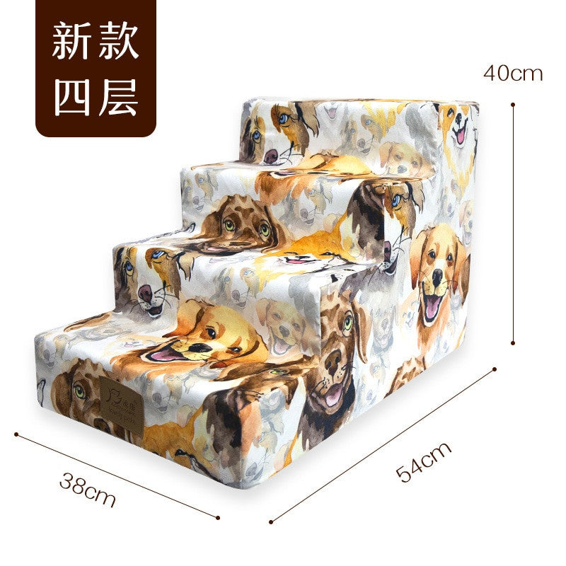 Four-story pet stairs dog agility equipment