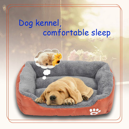Pet Cat Dog Bed Warm Dog House Soft Fleece Nest Dog Baskets Mat Autumn Winter Waterproof Kennel S/M/L
